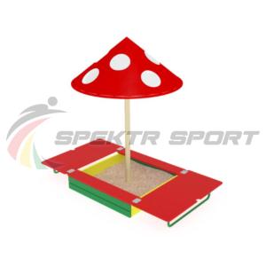 Купить Песочница с крышкой и грибком ИО 512 в Билибине 